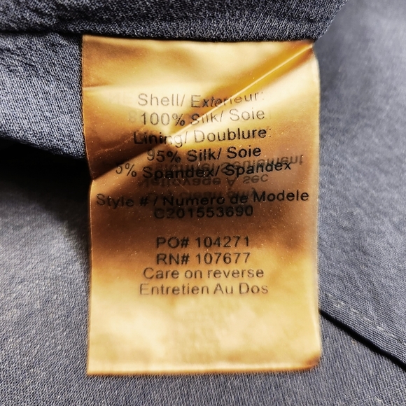 Alice + Olivia 100% Silk Blue Strapless Fit and Flare Party Dress Size 4 - Picture 7 of 8